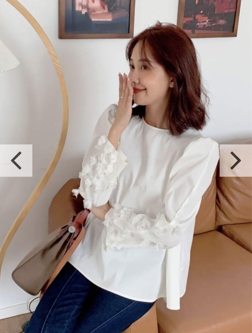 トップス birthday bash LILIY FLOWER PUFF TOPS LILIY FLOWER PUFF TOPS - BIRTHDAY BASH