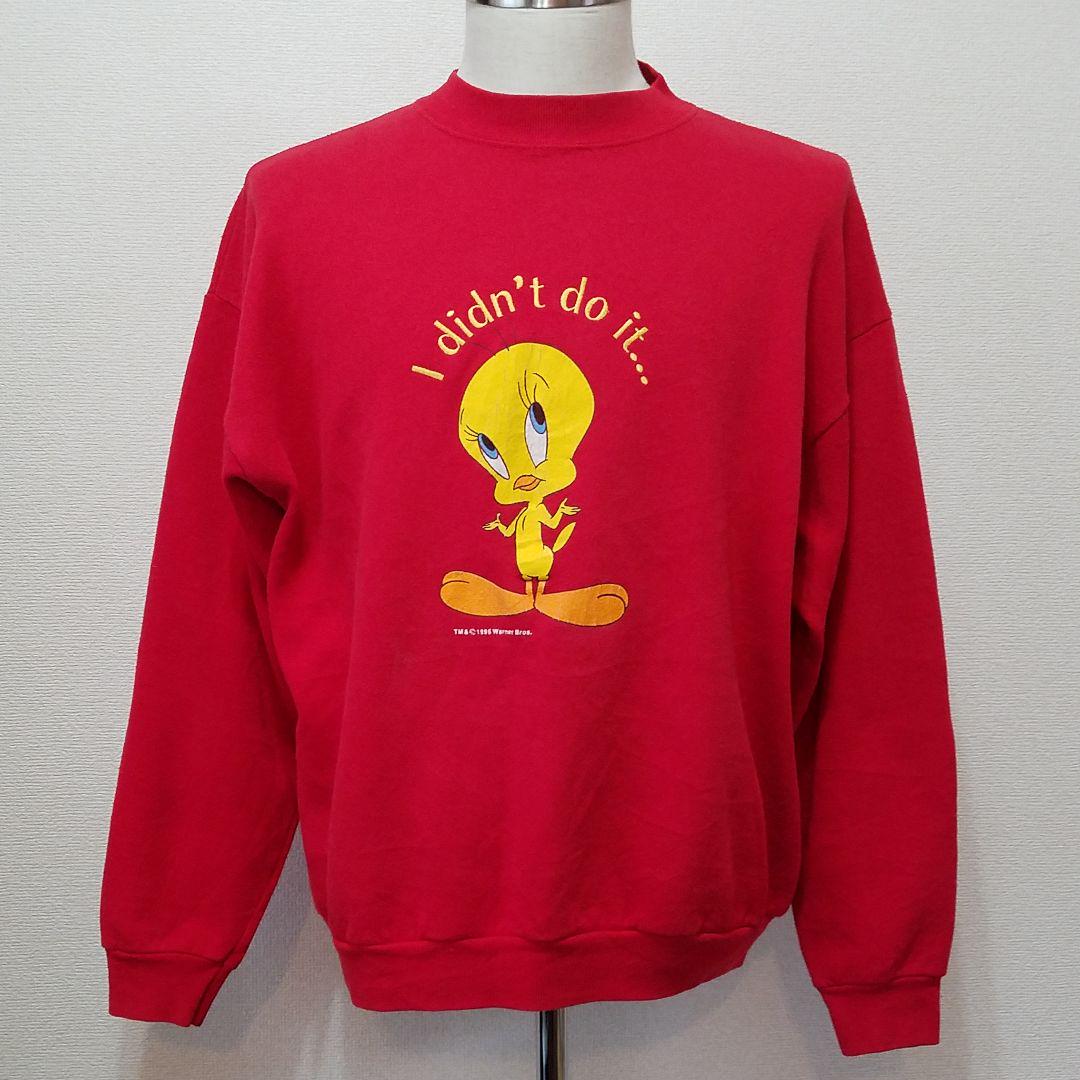 国産お得 USA製 96's vintage LOONEY TUNES L S Sweat TlBos-m53607413617 定番人気新作