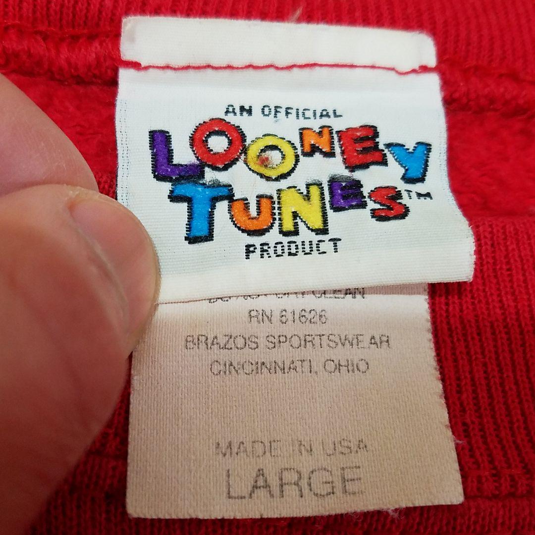 国産お得 USA製 96's vintage LOONEY TUNES L S Sweat TlBos-m53607413617 定番人気新作