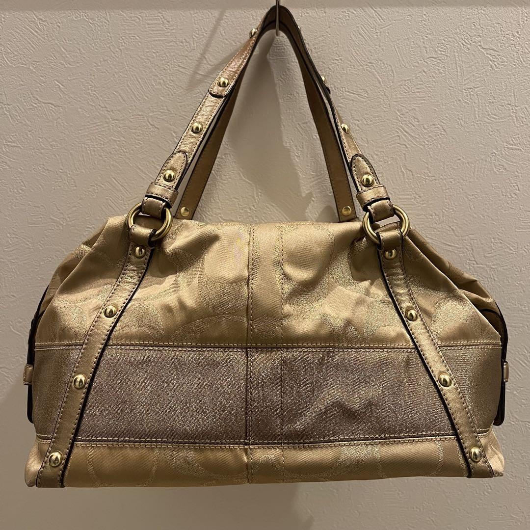 最安価格 COACH コーチ メルカリ - ゴールド トートバッグ バッグ