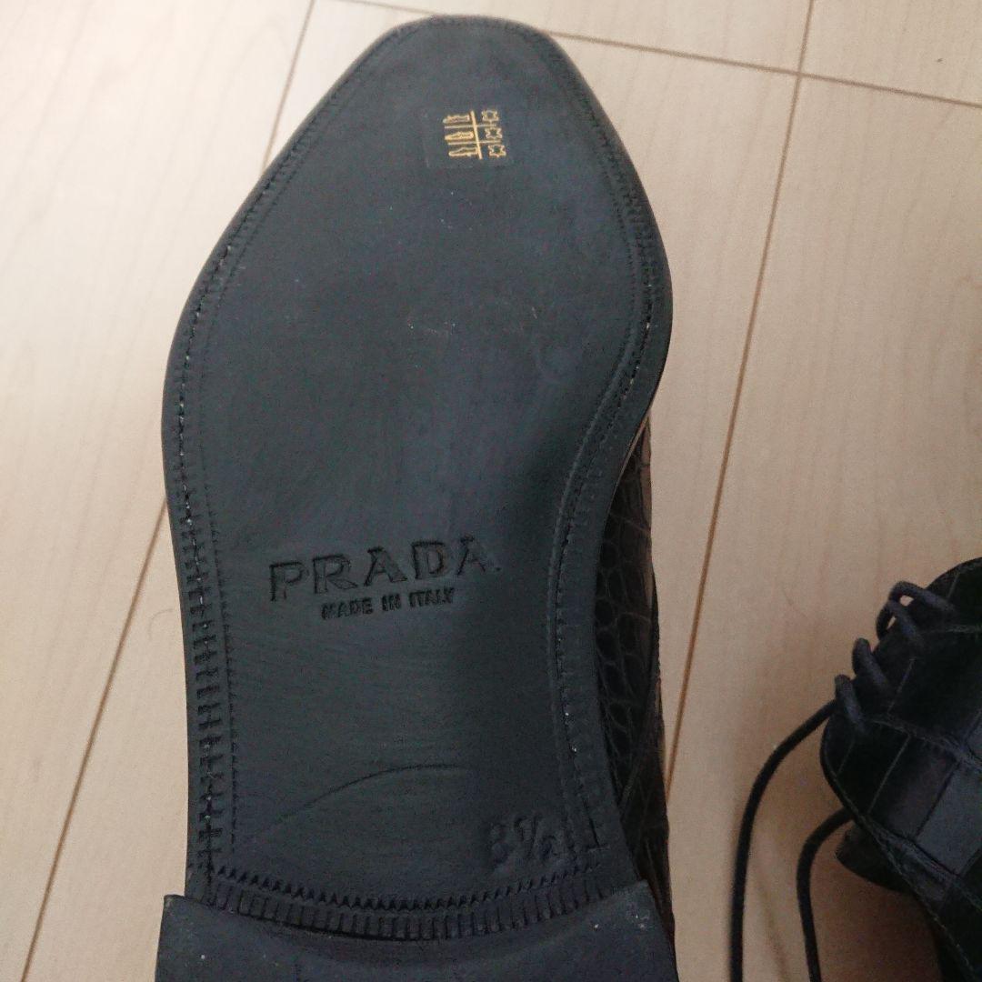 【未使用品】PRADA ドレスシューズ 8 1/2, 27.5cm