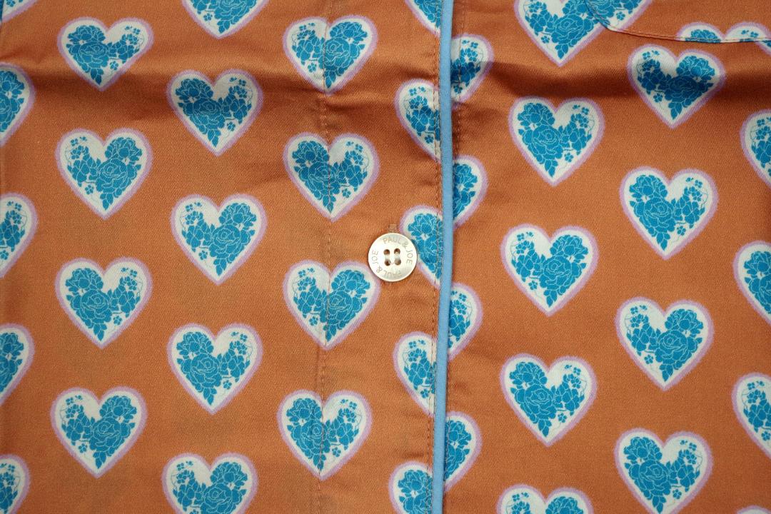 新品】ポール&ジョー PAUL&JOE ハート柄サテンパジャマ（M