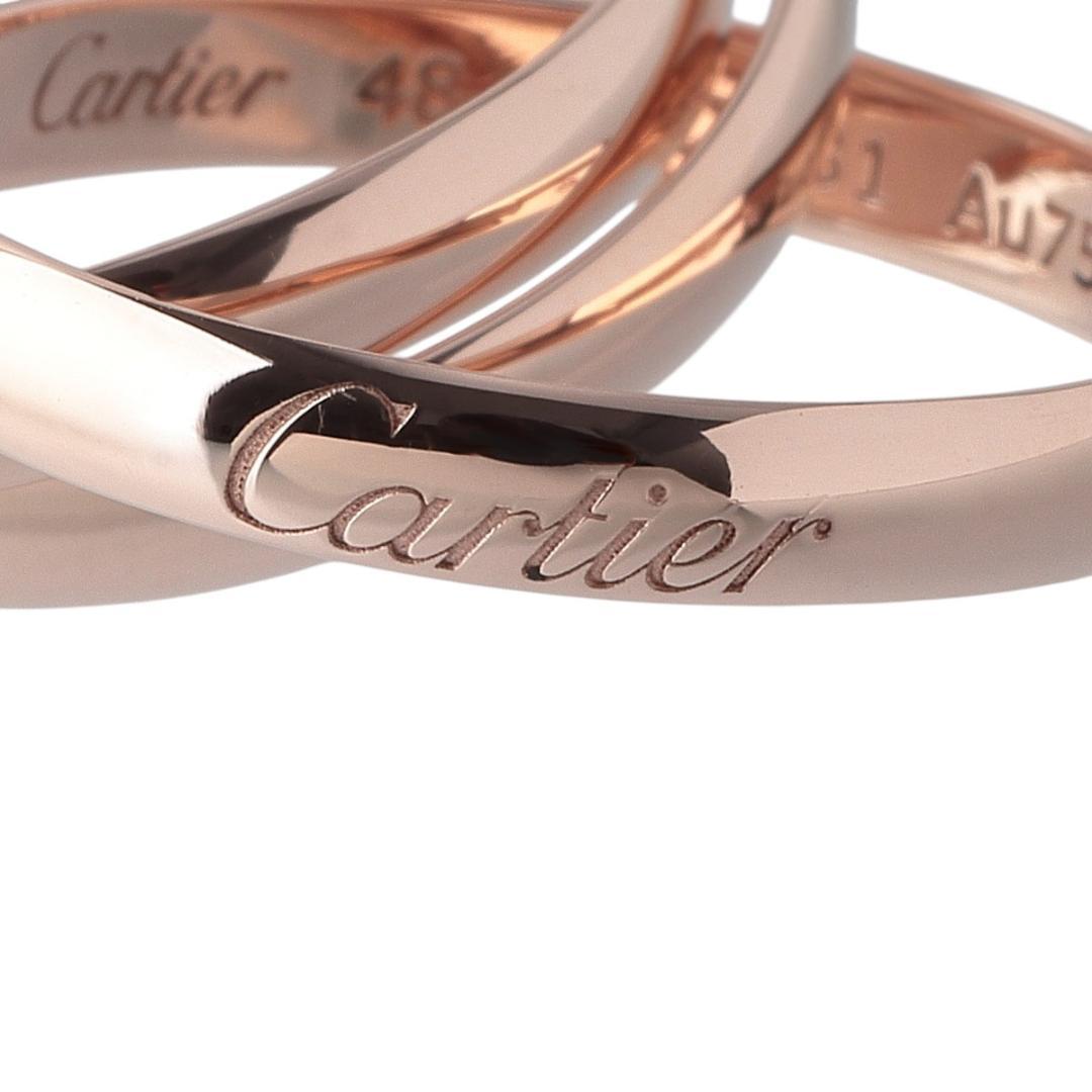 カルティエ トリニティ リング レア品 #48 Au750PG【22032】 カルティエ トリニティ リング レア品 #48 Au750PG【22032