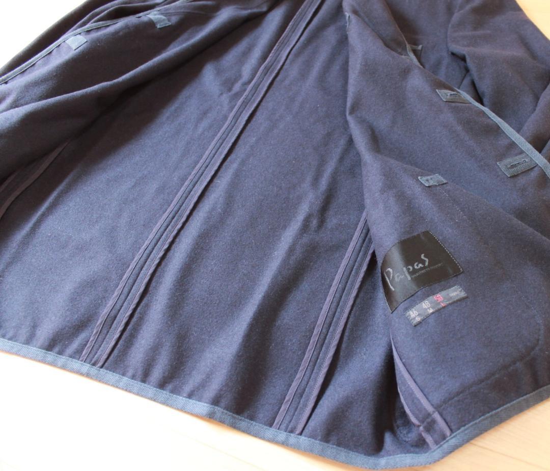 美品.6万円超】papas パパス ウールジャケット【ウール1枚仕立て