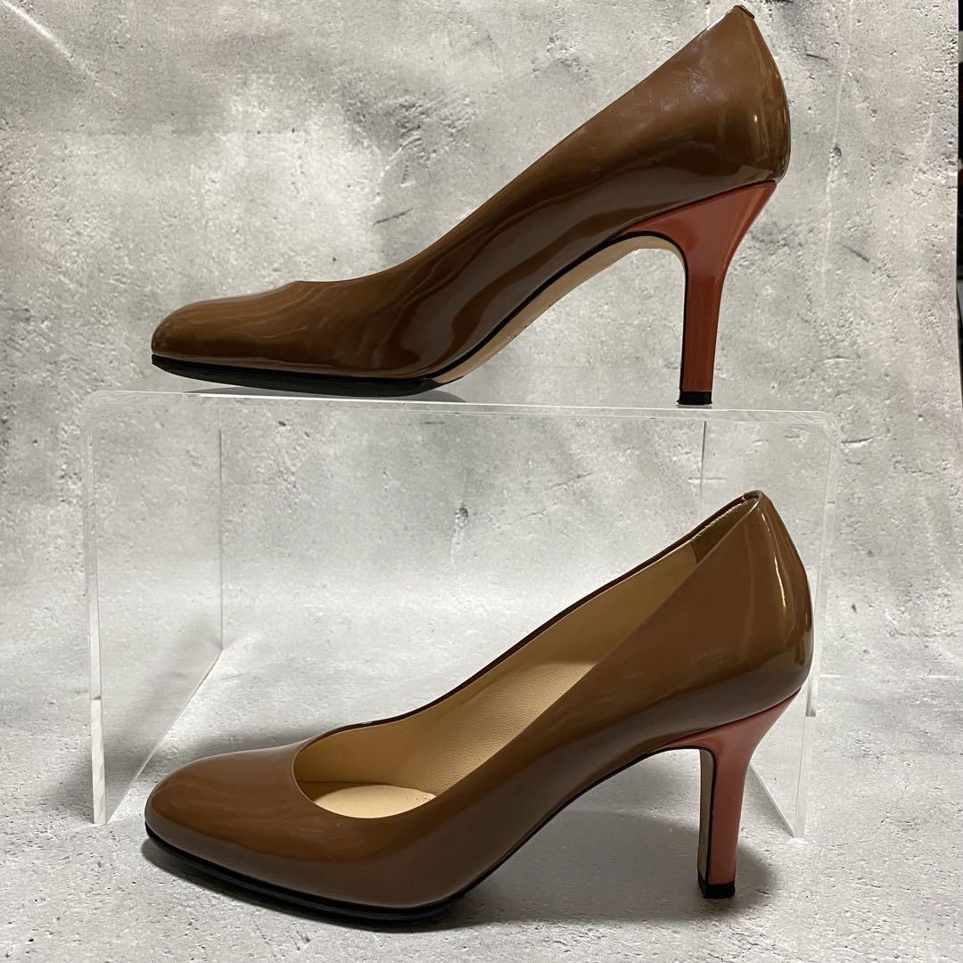 【美品】　ペリーコ　PELLICO（35）エナメルパンプス　ラウンドトゥ