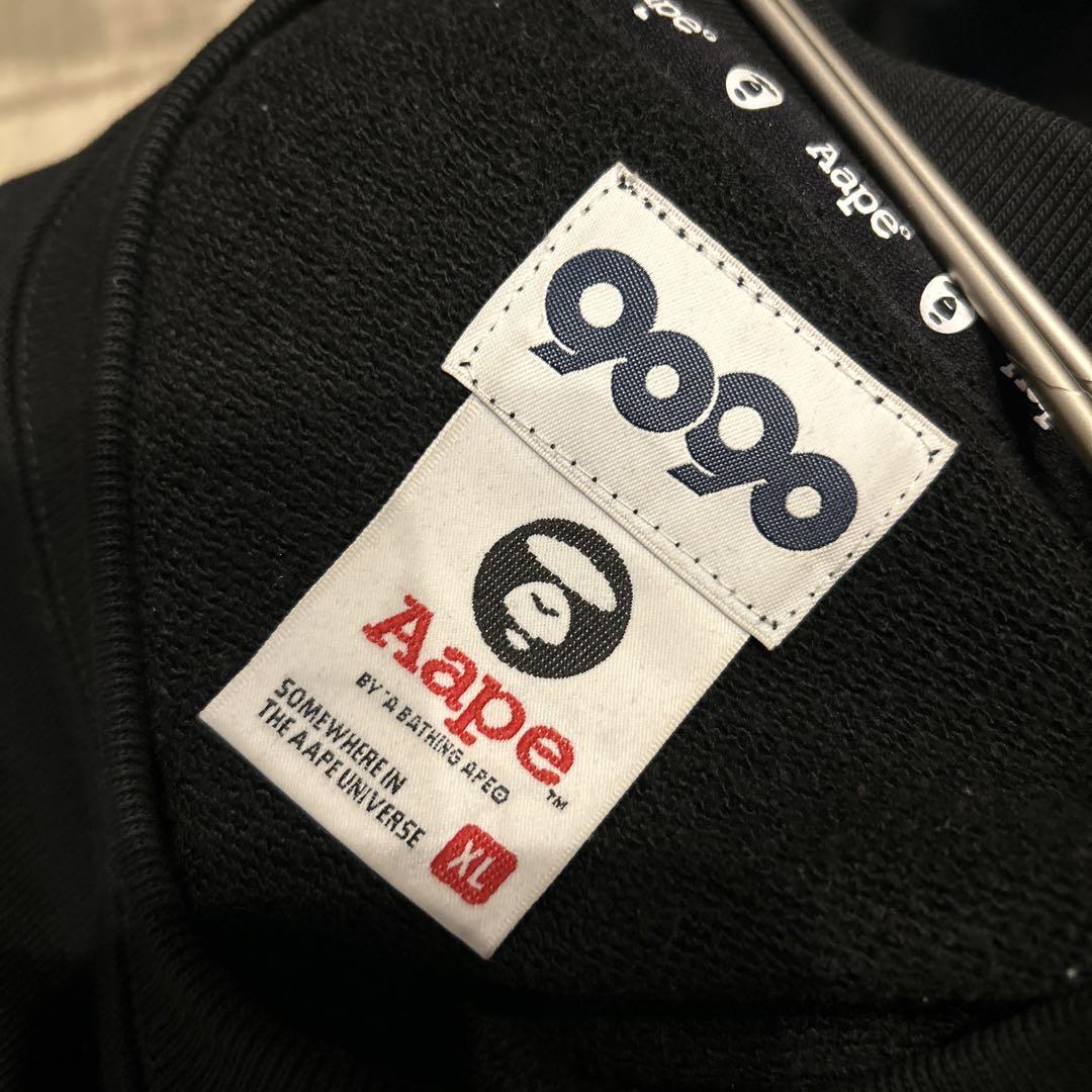 【AAPE by A Bathing Ape 】× 9090 ブラック スウェット M AAPE by A Bathing Ape 】× 9090 ブラック スウェット M (A
