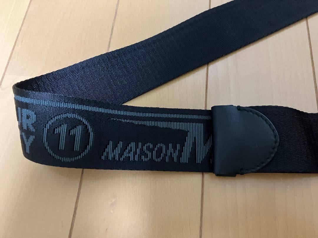 美品 メゾンマルジェラ グラムスラム レザーバムバッグ ブラック