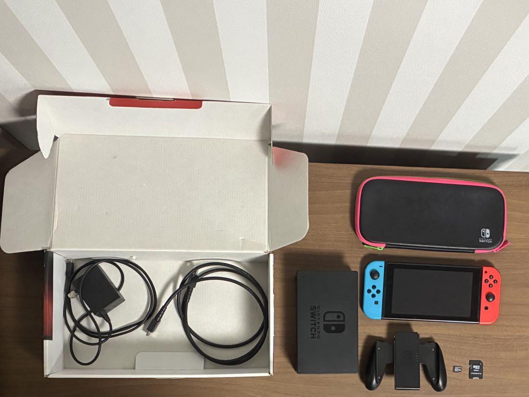 未対策 初期型Nintendo Switch セット＋128GB microSD