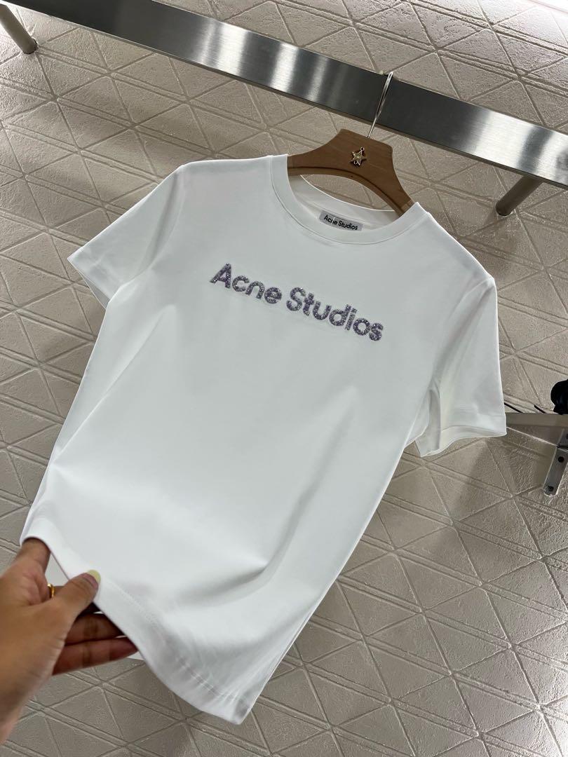 Acne Studios ホワイト 半袖Tシャツ