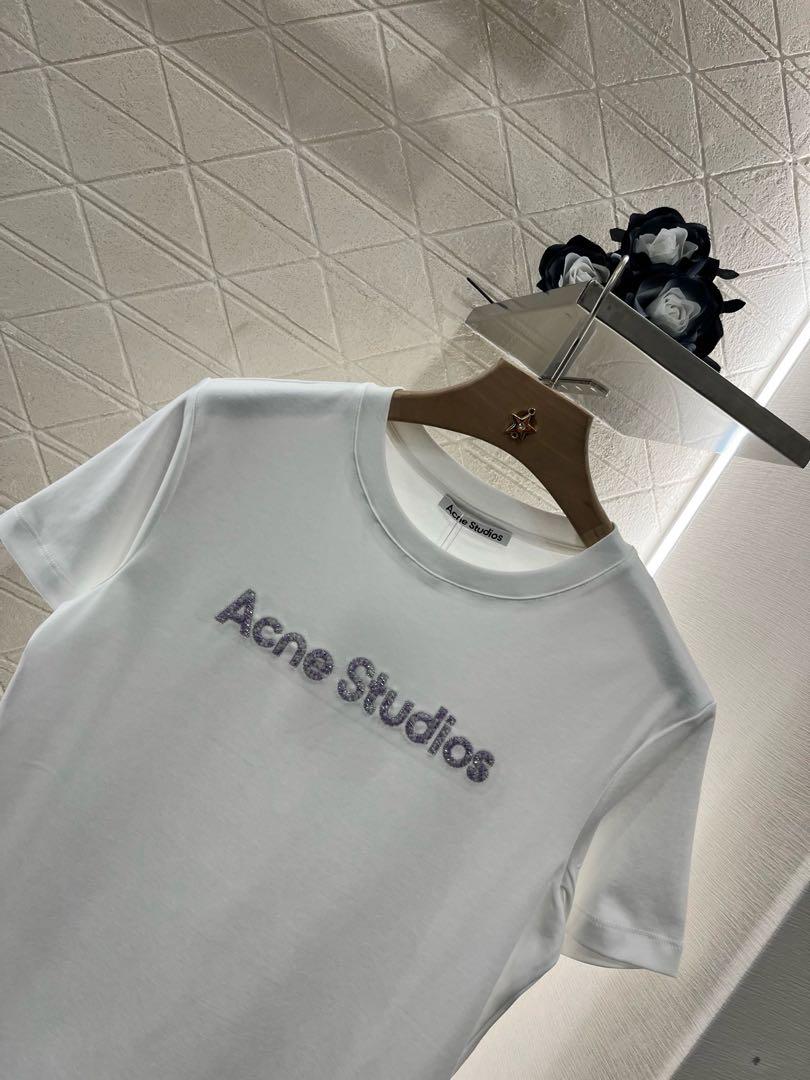 Acne Studios ホワイト 半袖Tシャツ