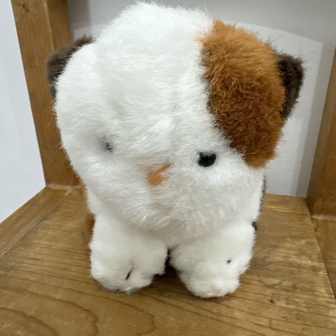 昭和レトロ　ブサ猫　ぬいぐるみ 約15cm リトルハウス