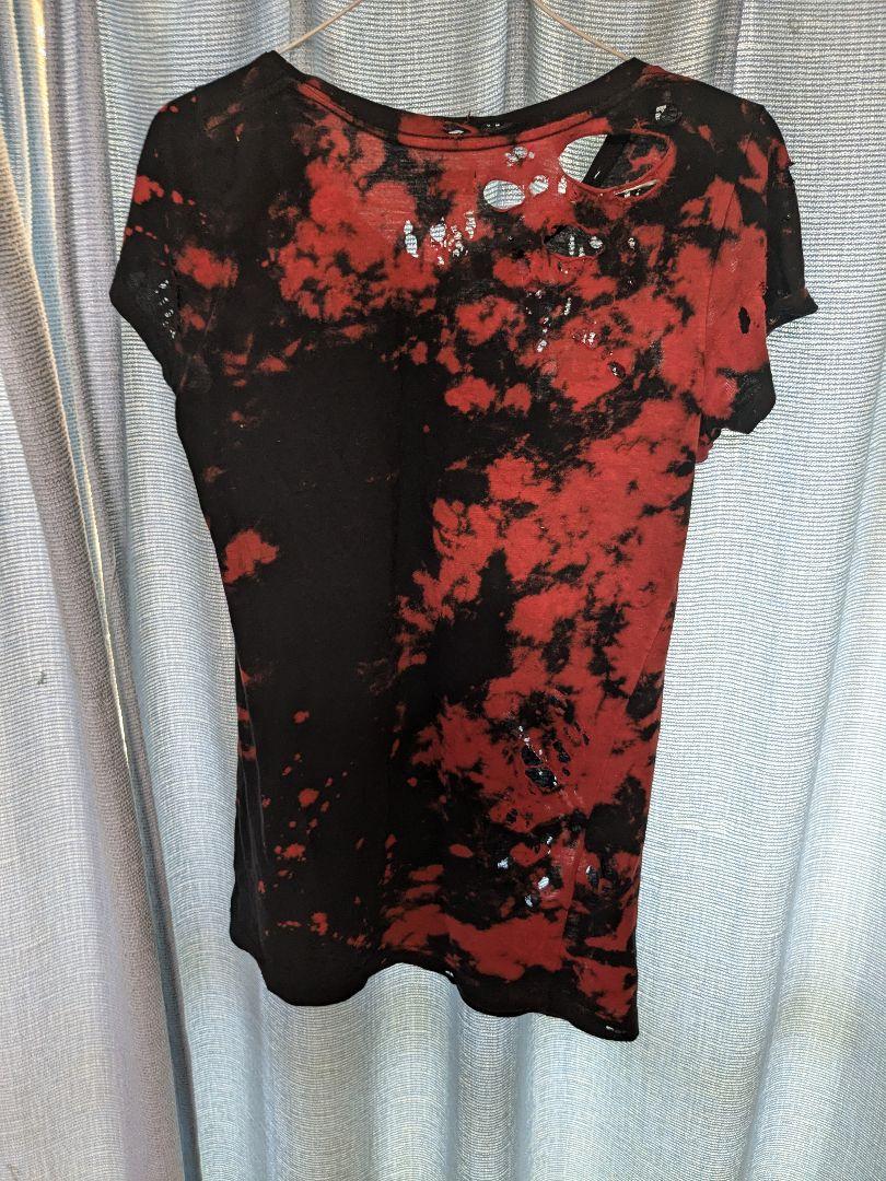 ルグランブルー、lgb、タイダイ、ダメージ加工半袖tシャツ