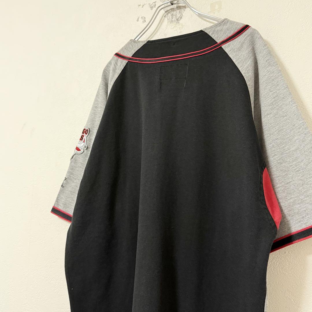 90sビンテージ★スターター×NBA BULLS/ブルズ★ベースボールシャツ★M