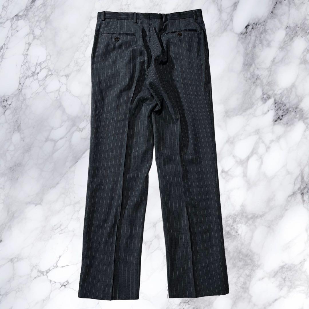 VALENTINO ROMA セットアップ スーツ ストライプ ウール グレー VALENTINO ROMA セットアップ スーツ ストライプ ウール グレー