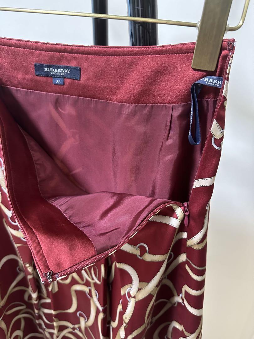 BURBERRY London シルクスカート