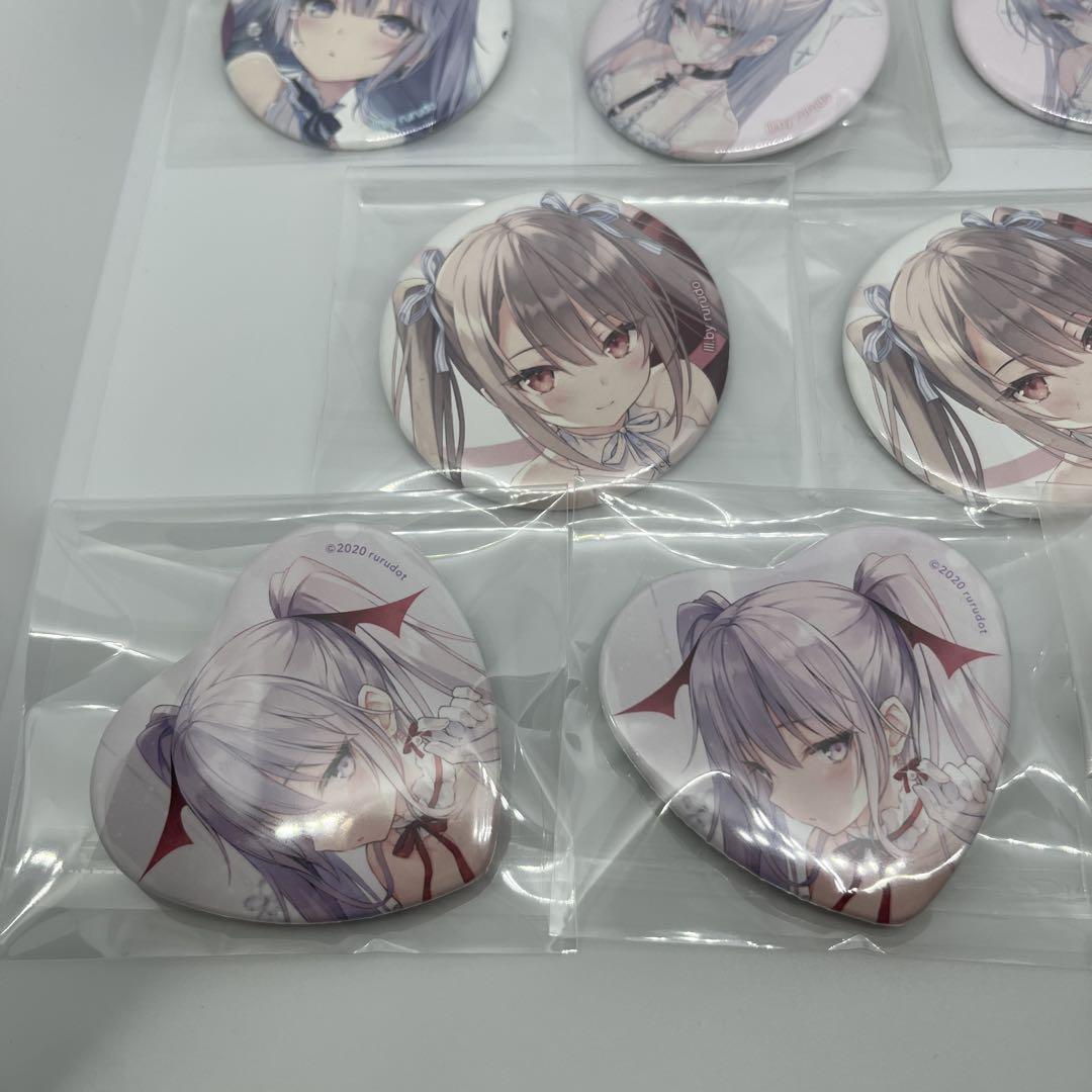 rurudo ランダム缶バッジ 水中少女 ハツネちゃん 個展限定 8個