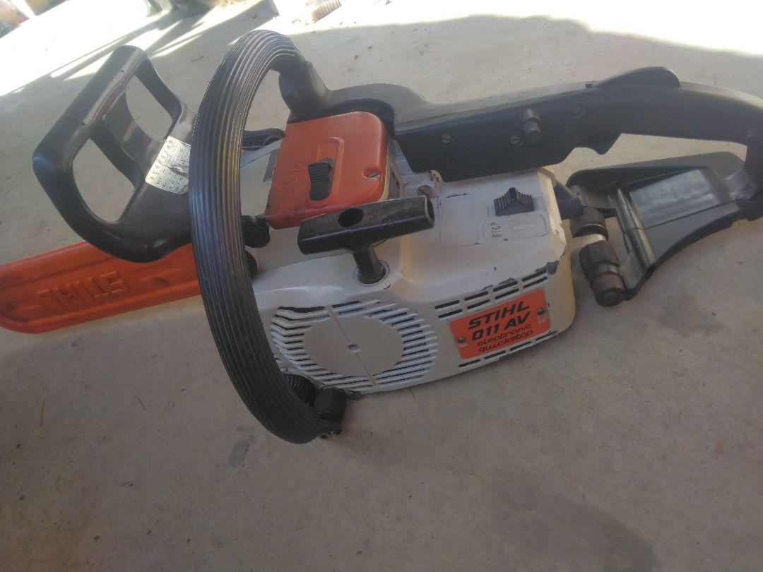 スチールSTIHL 011 AV チェーンソー実働品