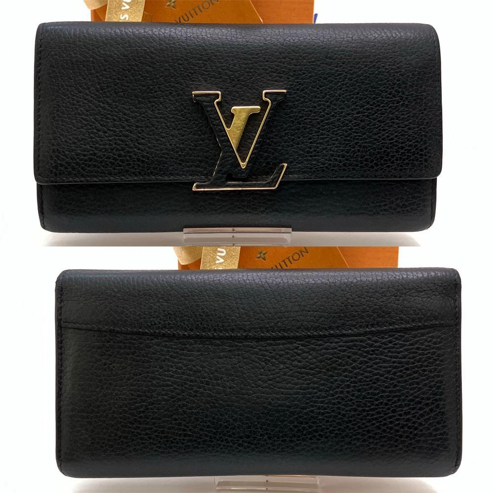 108 ルイヴィトン ❣ LV ポルトフォイユ カプシーヌ ノワール 黒 長財布 108 ルイヴィトン ❣ LV ポルトフォイユ カプシーヌ ノワール 黒