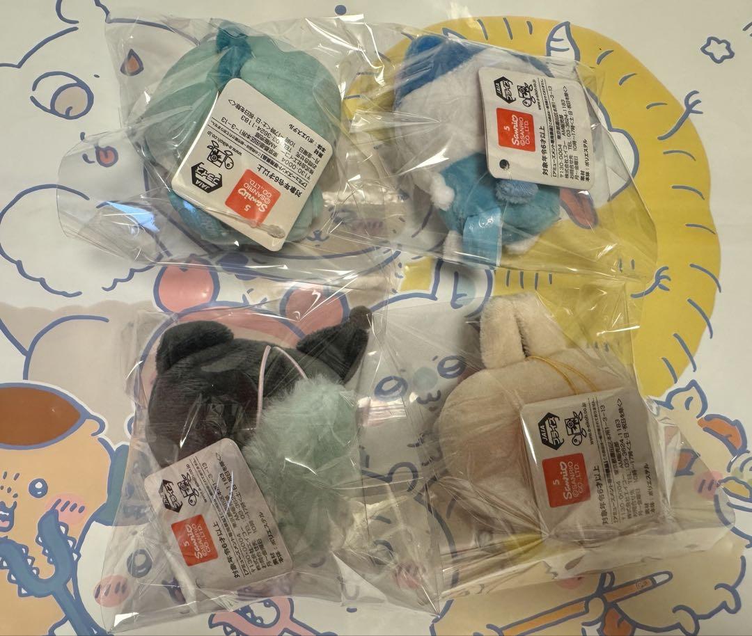 ちいかわ　サンリオ　マスコット　4点セット