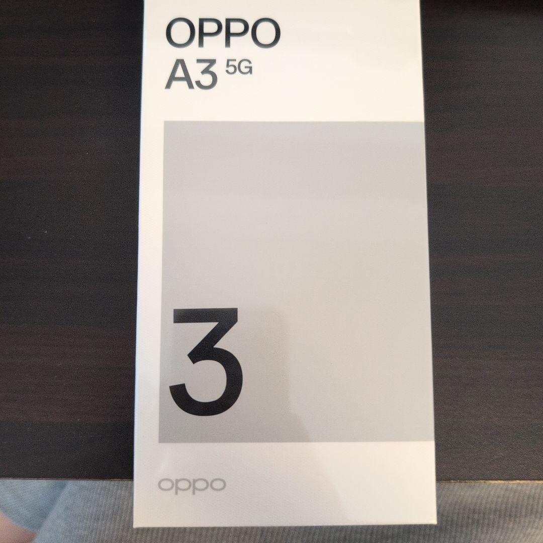 《新品未使用》OPPO A3 5G 4GB RAM 128GB　ブラック