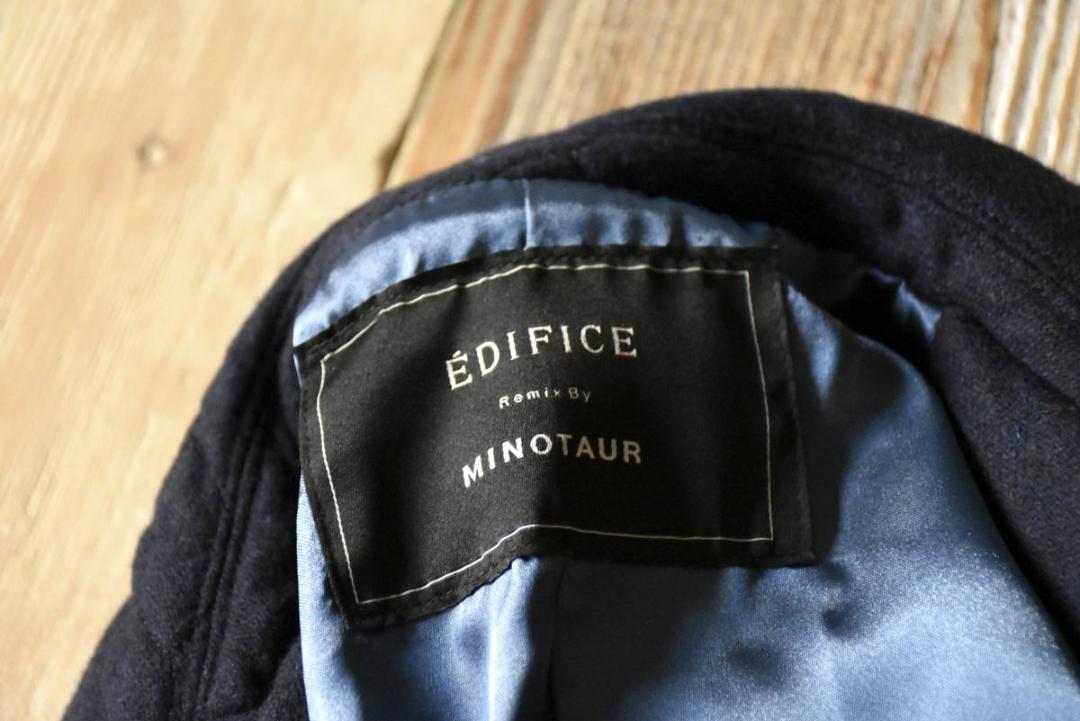 EDIFICE 中綿 チェスターコート 極厚ウール Iu6Xz-m53645866385 エディフィス ミノトール 在庫あ低価