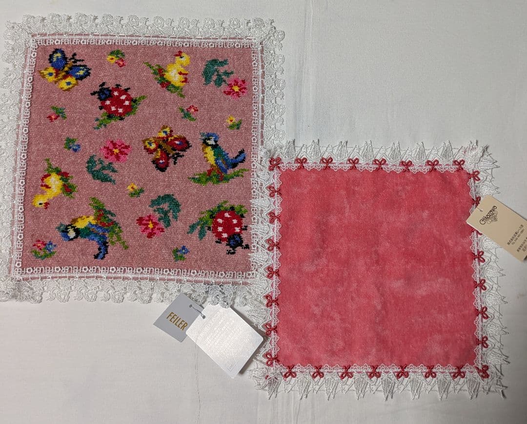 新品】フェイラー × 近沢レース店 コラボ ハンカチ ハイジ & 折り鶴 2 新品】フェイラー × 近沢レース店 コラボ ハンカチ ハイジ & 折り鶴 2