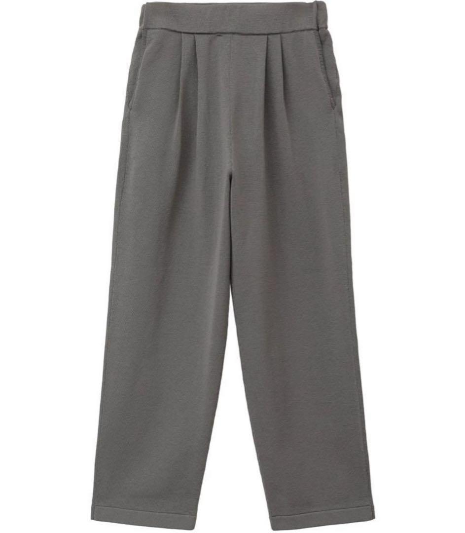 パンツ CLANE KNIT TUCK PANTS