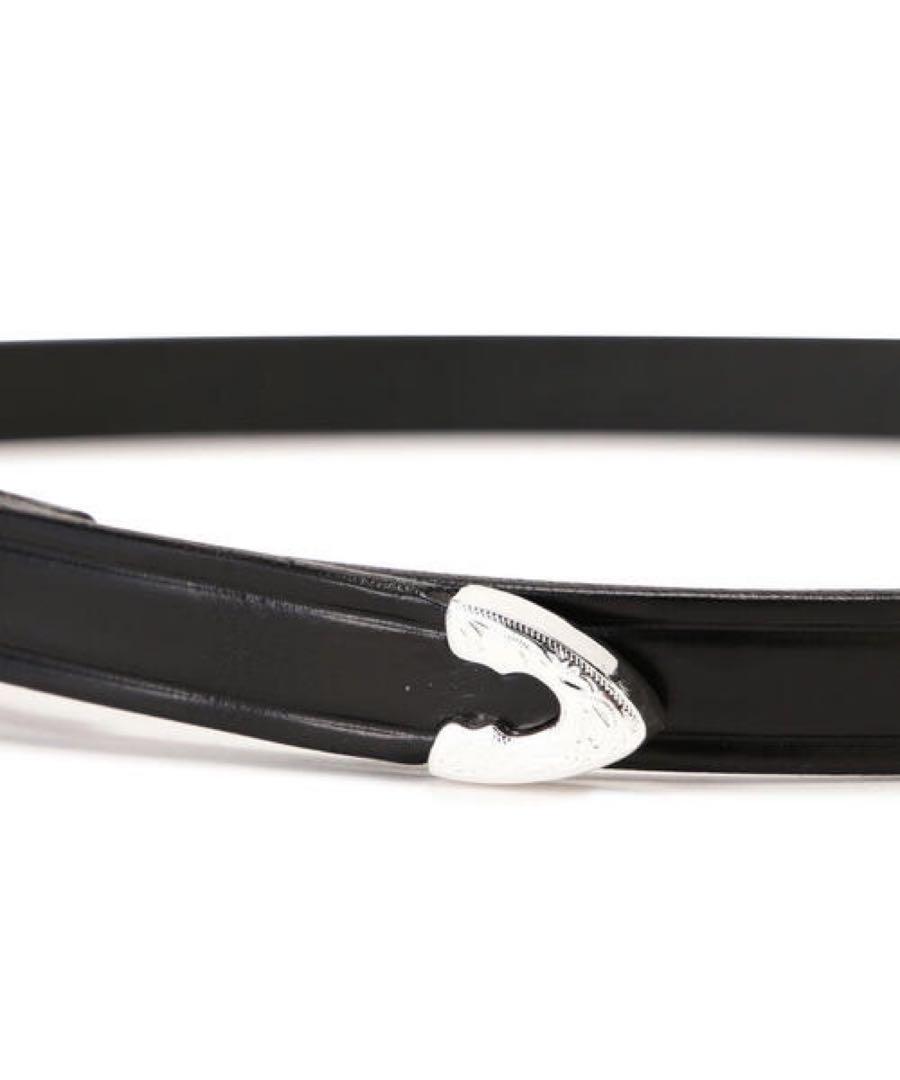 TORY LEATHER 28インチSilver Buckle レザーベルト