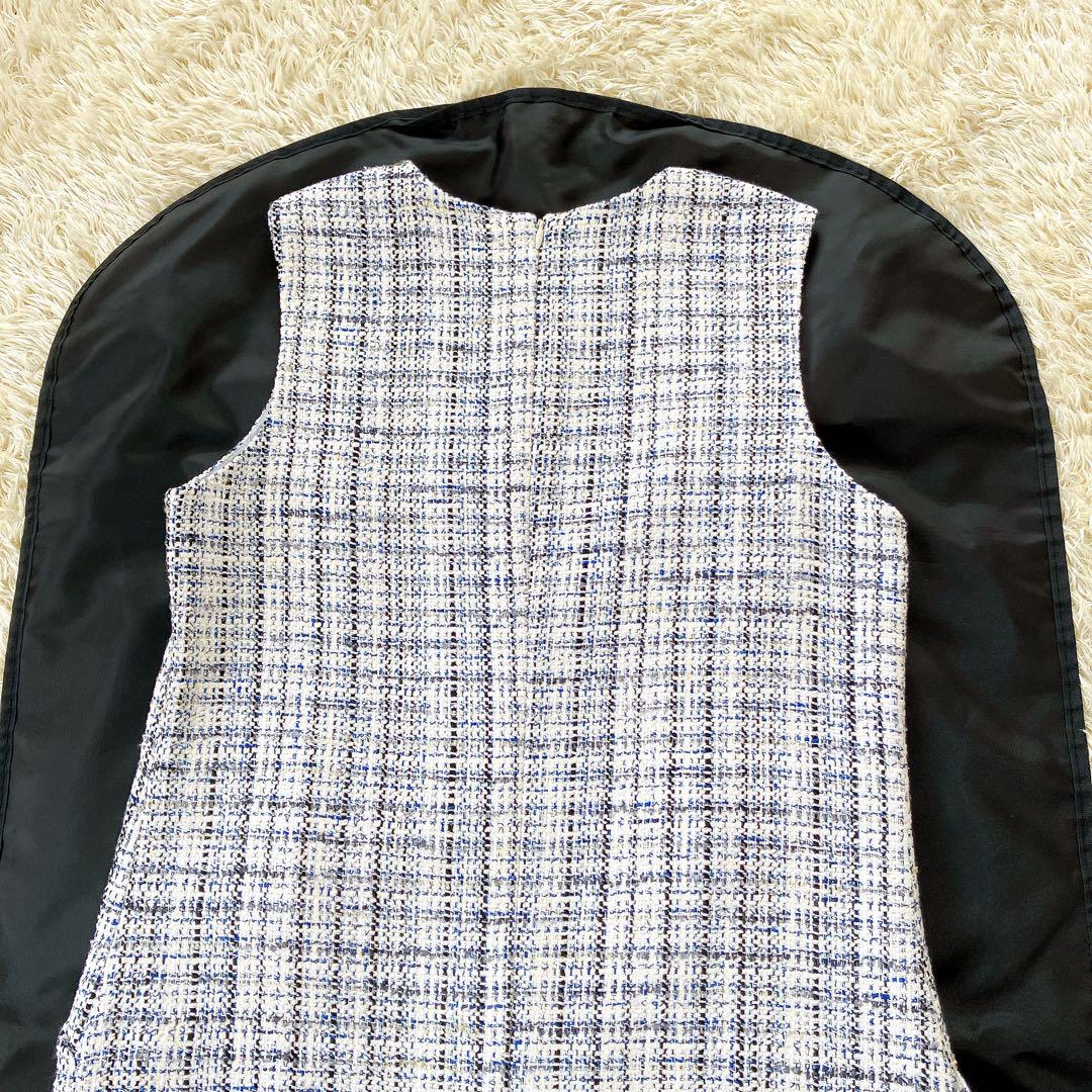 美品✨23SS セオリーリュクス Crevon Inger ツイード ワンピース