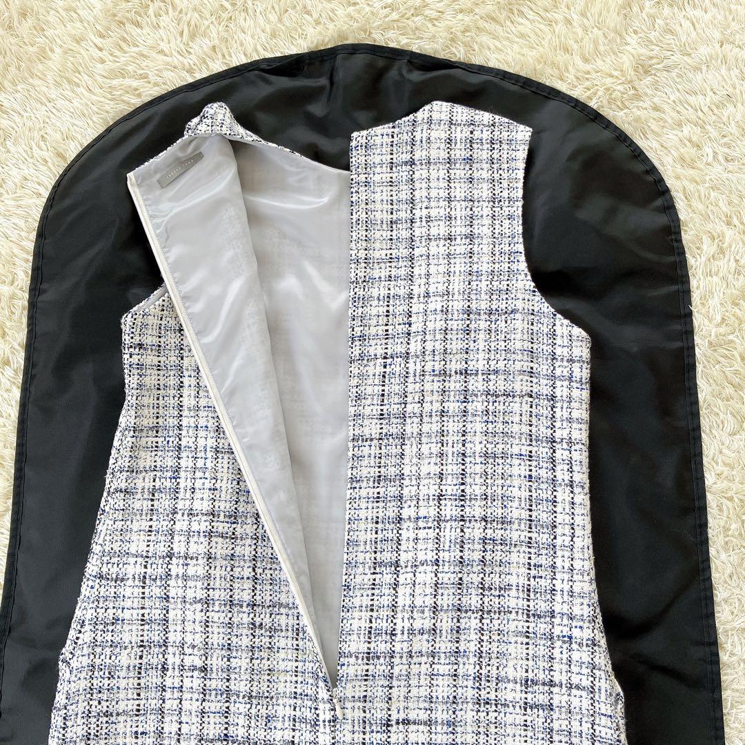 美品✨23SS セオリーリュクス Crevon Inger ツイード ワンピース