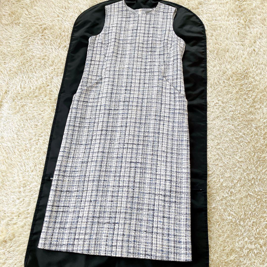 美品✨23SS セオリーリュクス Crevon Inger ツイード ワンピース