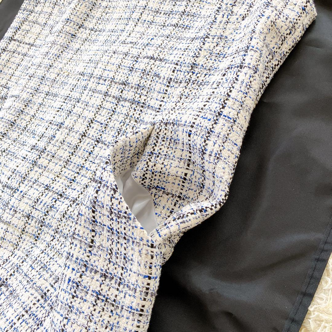 美品✨23SS セオリーリュクス Crevon Inger ツイード ワンピース