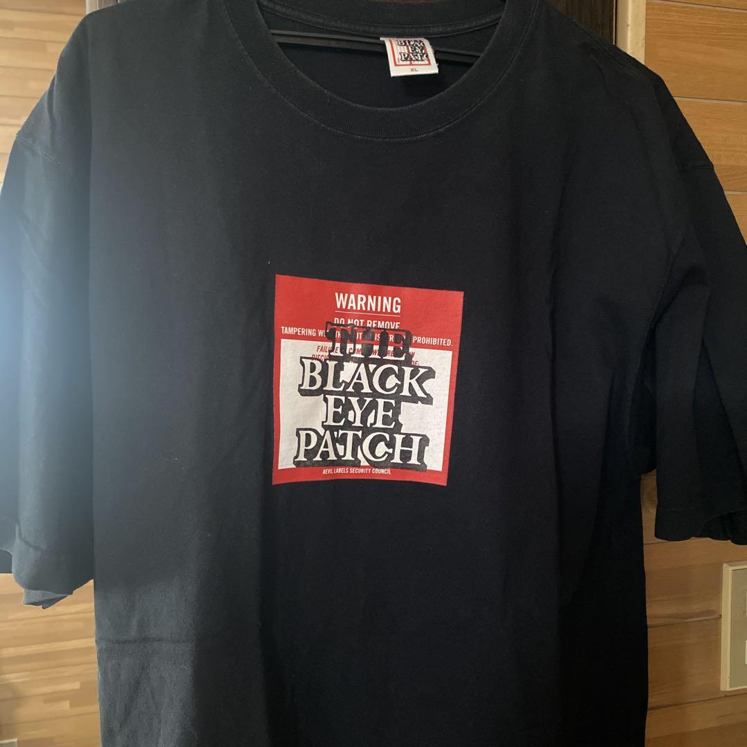 BLACK EYE PATCH プリントTシャツ ブラック　XL