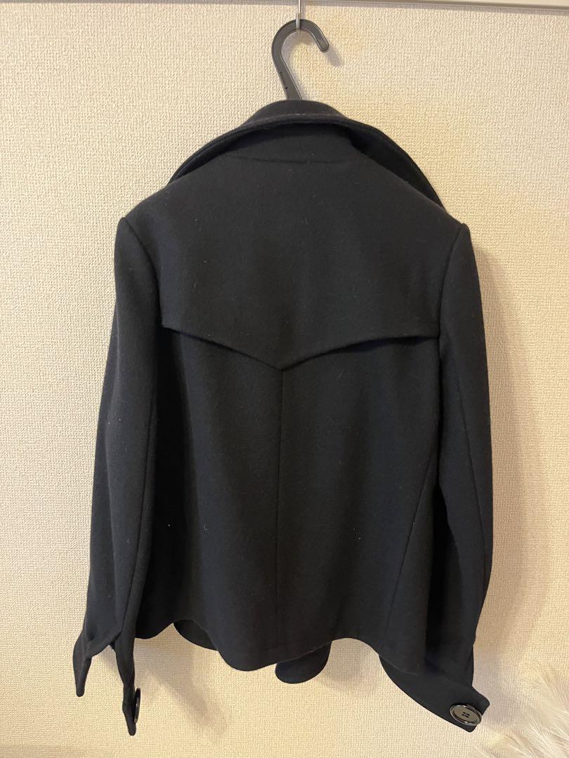 新品 大人気商品  定価72,⭐︎超美品/LIMIfeu/黒/ピーコート/ショート丈/リミフゥ ジャケット・アウター