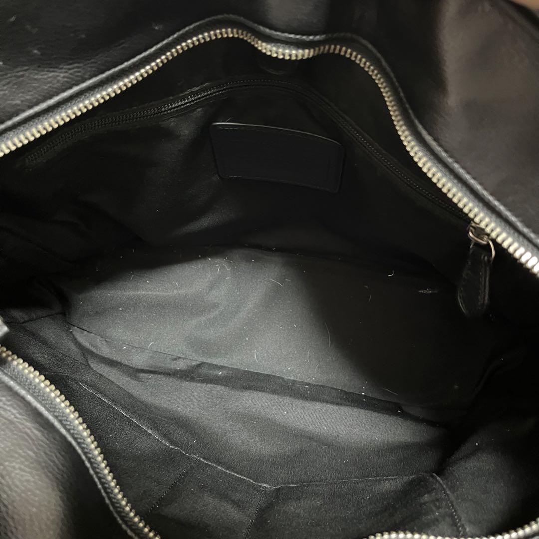 人気 COACH 2way ビジネスバッグ バイカラー ロゴ オールレザー