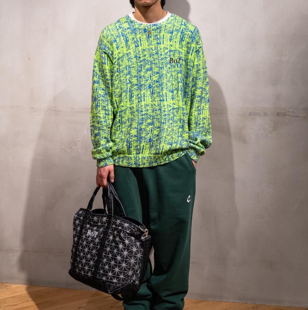 BoTT Bamboo Camo ネックトレーナー ニットセーター XL