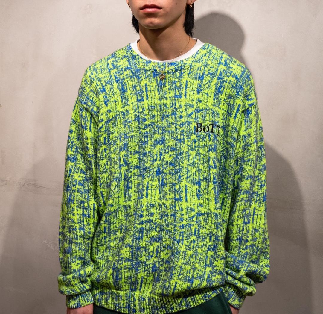 BoTT Bamboo Camo ネックトレーナー ニットセーター XL