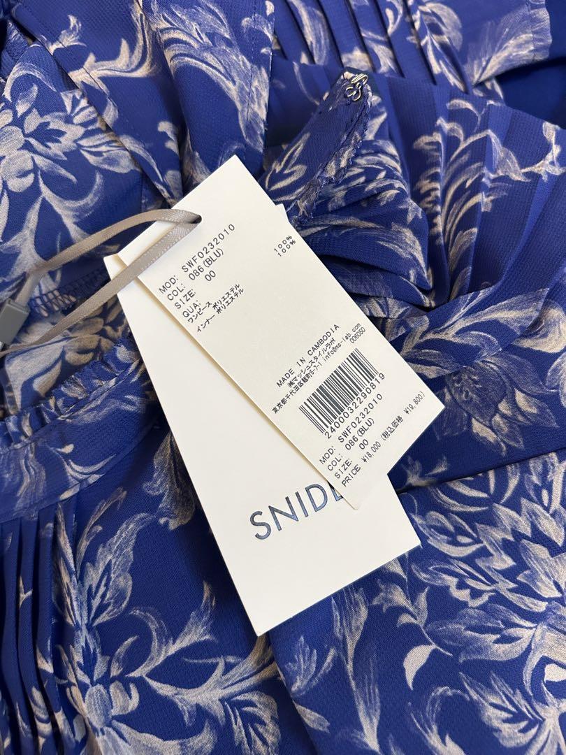 snidel スナイデル プリーツワンピース 00サイズ 新品未使用紙