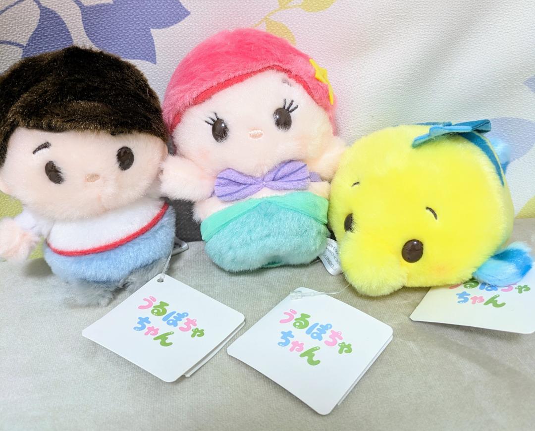 【未使用】うるぽちゃちゃん　ディズニー　リトルマーメイド　5個セット Disney - セバスチャン ぬいぐるみ うるぽちゃちゃん リトル