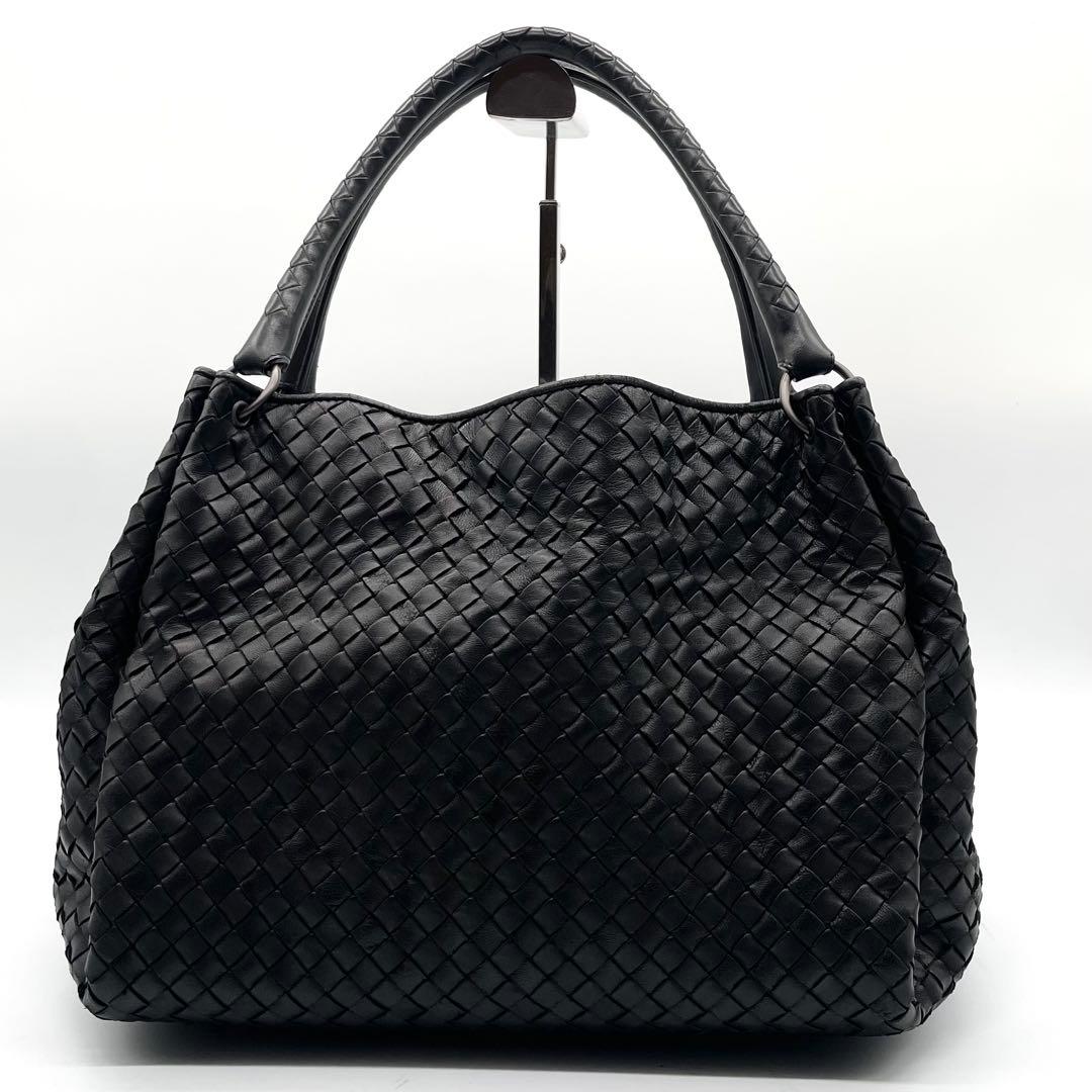 極美品✨ボッテガヴェネタ パラシュート トートバッグ イントレチャート ブラック 極美品✨ボッテガヴェネタ パラシュート トートバッグ イントレ