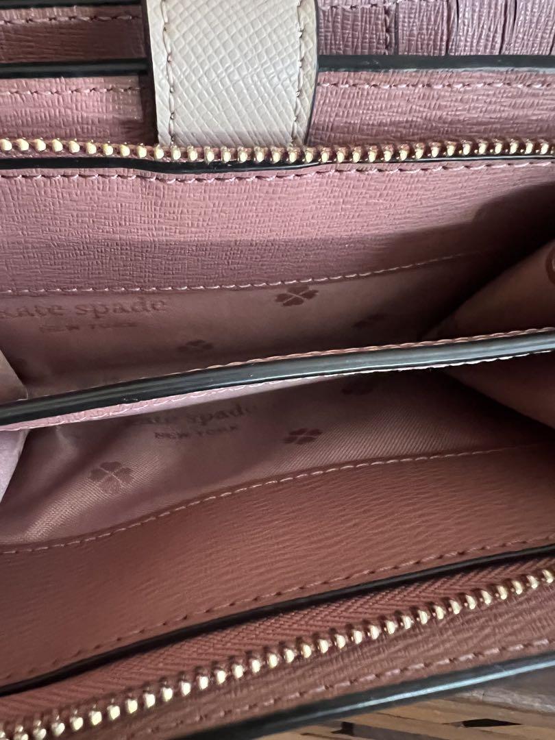 kate spade 二つ折り財布 ベージュと黒❤️ - メルカリ