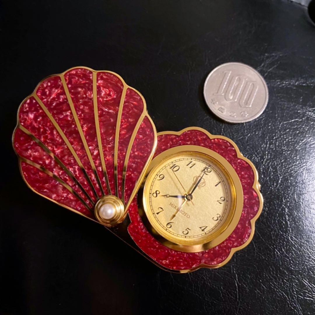 MIKIMOTO シェル型 時計 クリスタルラッカー 青  トラベル m84901458039_1.jpg?1726711943
