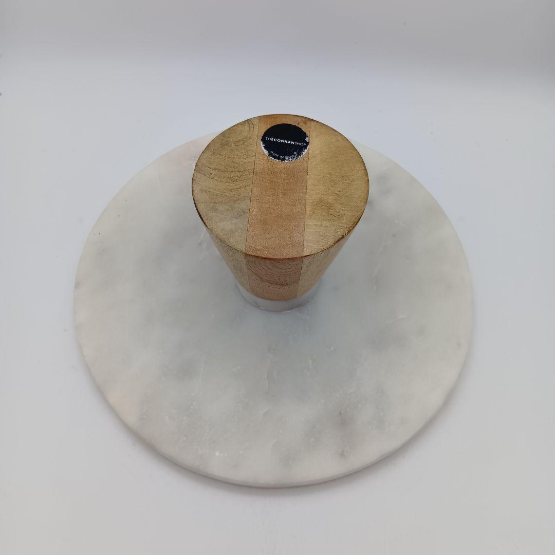 大理石 ケーキスタンド目立った傷や汚れなし