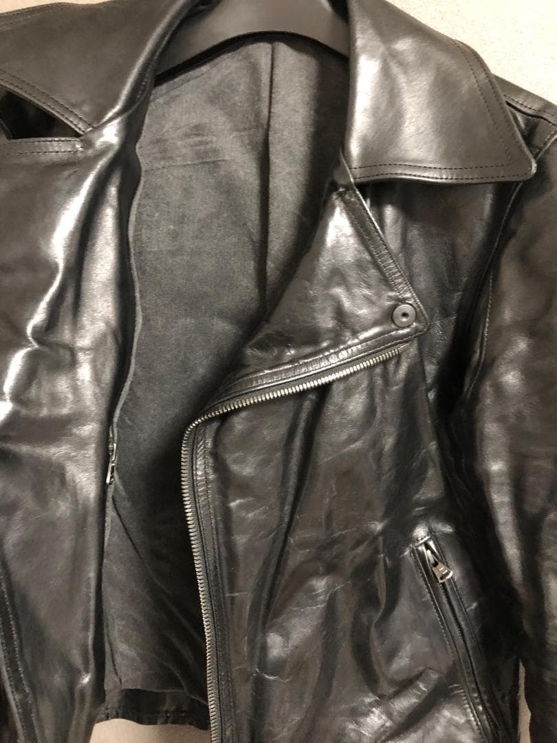 Yohji Yamamoto × BACKLASH ホース レザー ジャケットXS SS Yohji Yamamoto POUR HOMME KIN-KAAI_COM