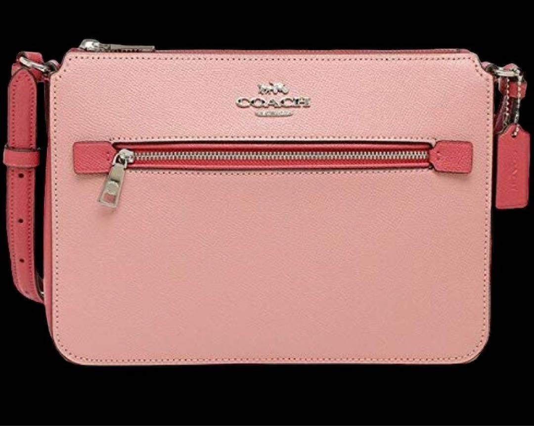 新品COACHコーチ レディース ショルダーバッグ ピンク 上品 かわいい