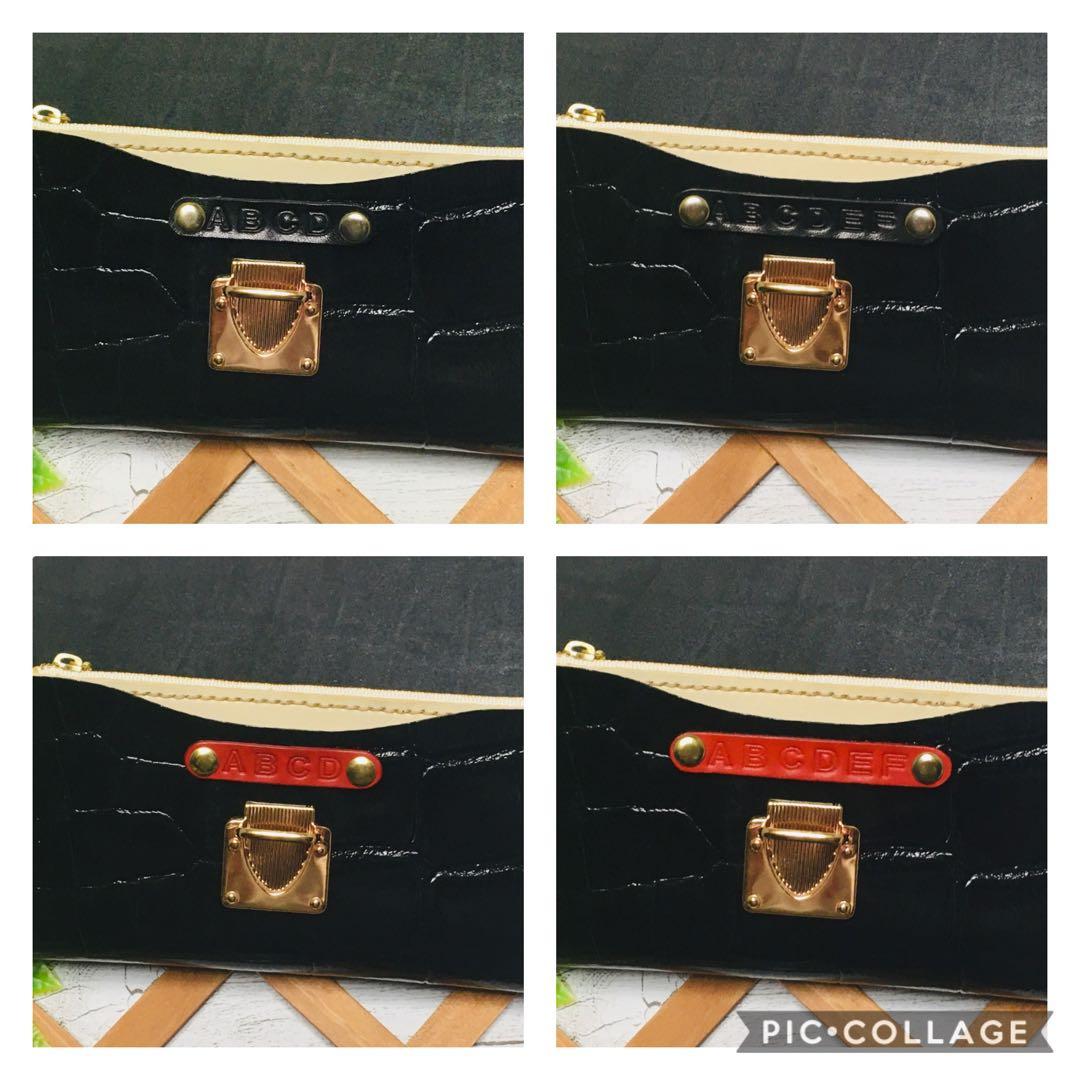 ❤️【黒×金＝最高♪】高級感×シンプルデザインの大人お洒落総本革長財布黒クロコ柄