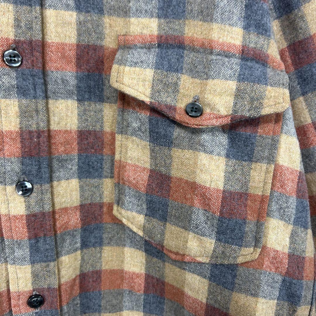 70s PENDLETON ペンドルトン ウールチェックシャツ 16 1/2