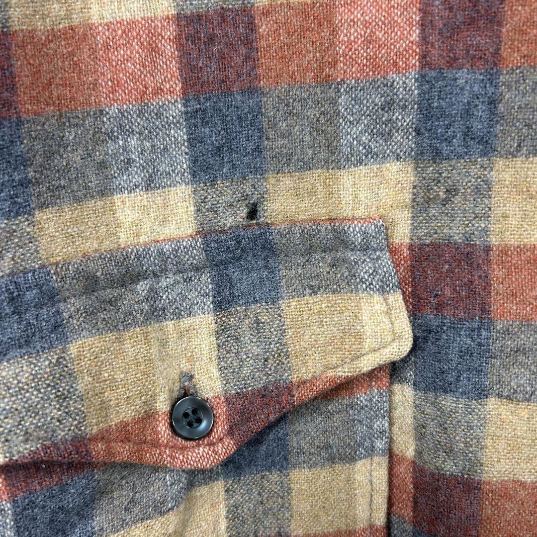 70s PENDLETON ペンドルトン ウールチェックシャツ 16 1/2