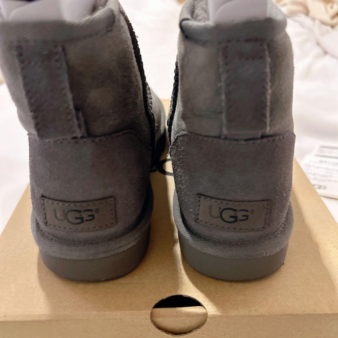 ミッドタウン購入　正規品　UGG アグ　クラッシックミニ　グレー ショートブーツ