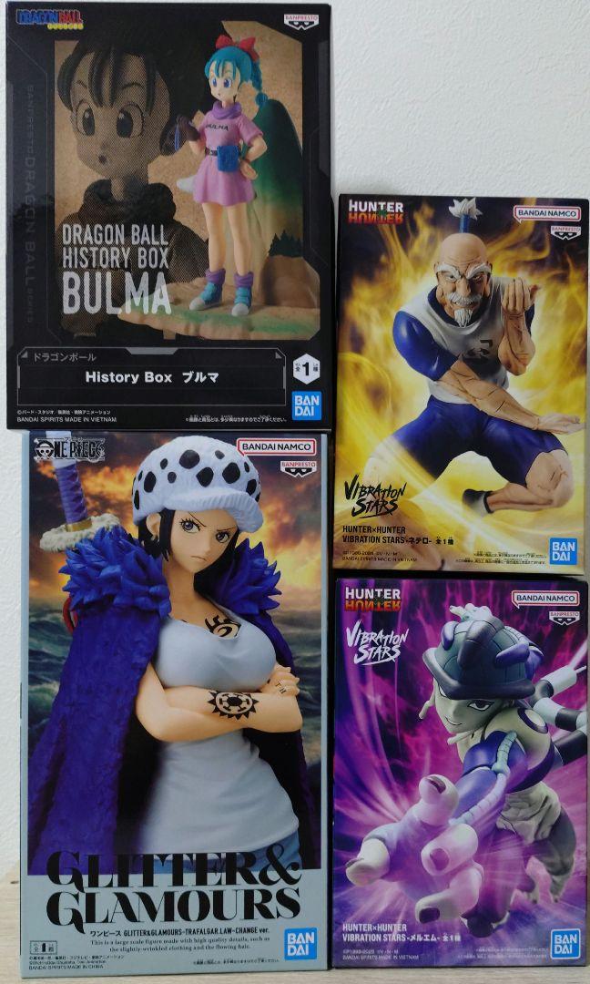 HUNTER×HUNTER ネテロ、メルエムワンピースロー、ドラゴンボールブルマ
